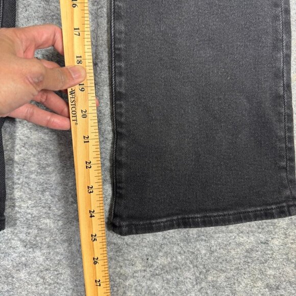 Madewell Mid Rise Kick Out Classic Black Jeans Stretchy Size 27 - Picture 4 of 14